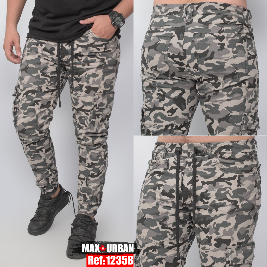 JEAN JOGGER CARGO CAMUFLADO REF 1235-B