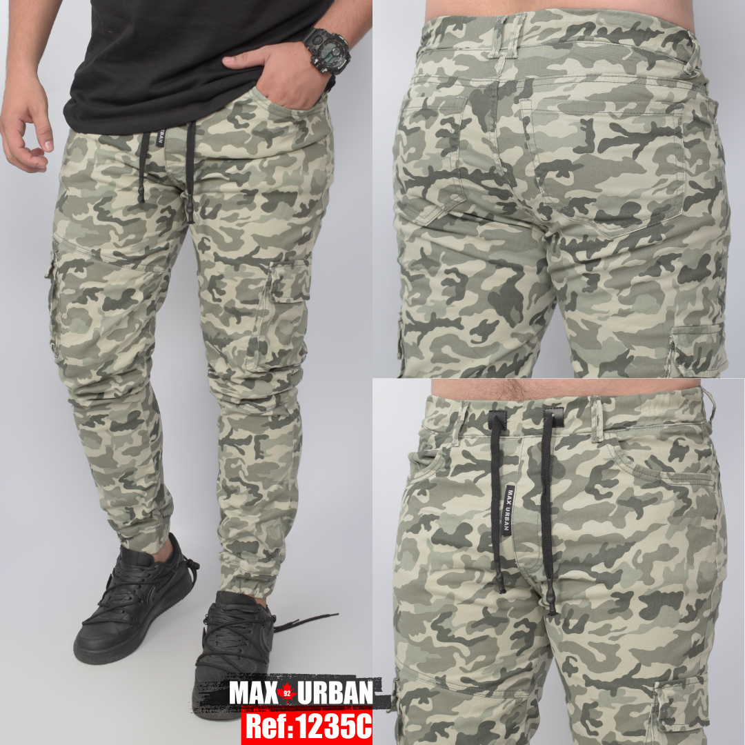 JEAN JOGGER CARGO CAMUFLADO REF 1235-C