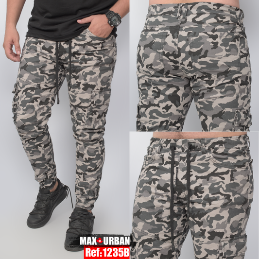JEAN JOGGER CARGO CAMUFLADO REF 1235-B