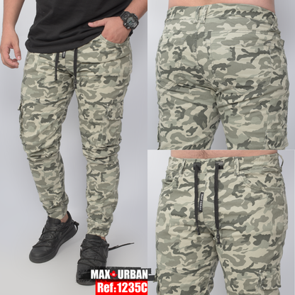 JEAN JOGGER CARGO CAMUFLADO REF 1235-C