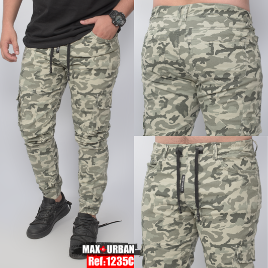 JEAN JOGGER CARGO CAMUFLADO REF 1235-C