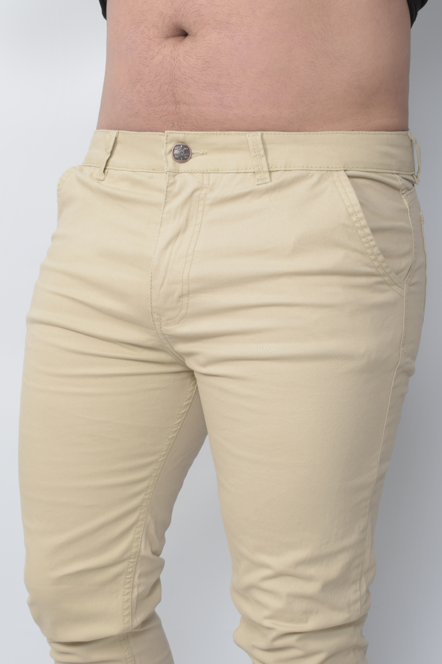 JEAN DRILL BEIGE CLASICO REF 7194-B