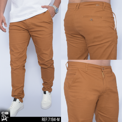 JEAN DRILL MOSTAZA CLASICO REF 7194-M