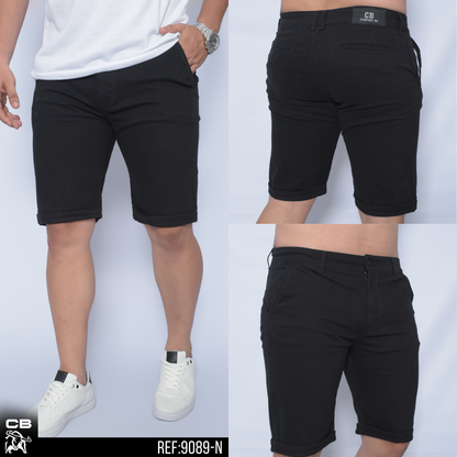 BERMUDA NEGRA CLASICA CONFORT REF 9089-N